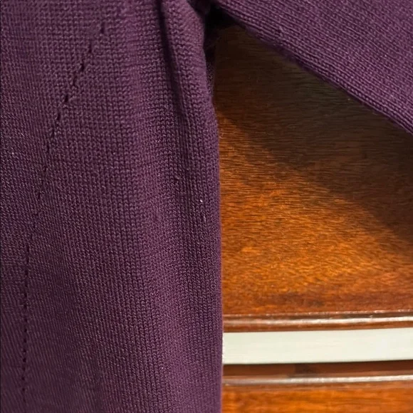 Coldwater Creek Deep Purple Button-Up Cardigan - Picture 2 of 4